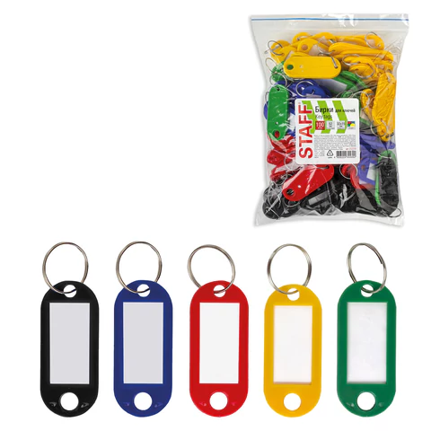 Брелоки для ключей STAFF, длина 52мм, штучно, ассорти, 237730
