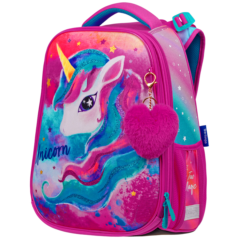 Ранец Berlingo Expert "Bright Unicorn" 37*28*16см, 2 отделения, 2 кармана, анатом. спинка, 313312