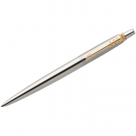 Ручка гелевая Parker "Jotter Stainless Steel GT" 0,7мм черная, кнопочный механизм, подар.уп. 252831