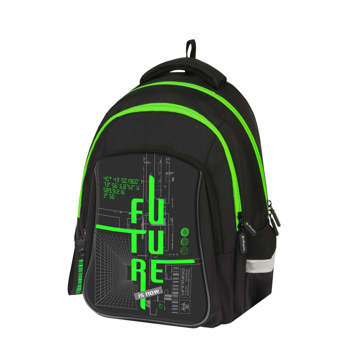 Рюкзак Berlingo Comfort "Mega City" 38*27*18см, 3 отдел, 3 кармана, эргономическая спинка, 351750