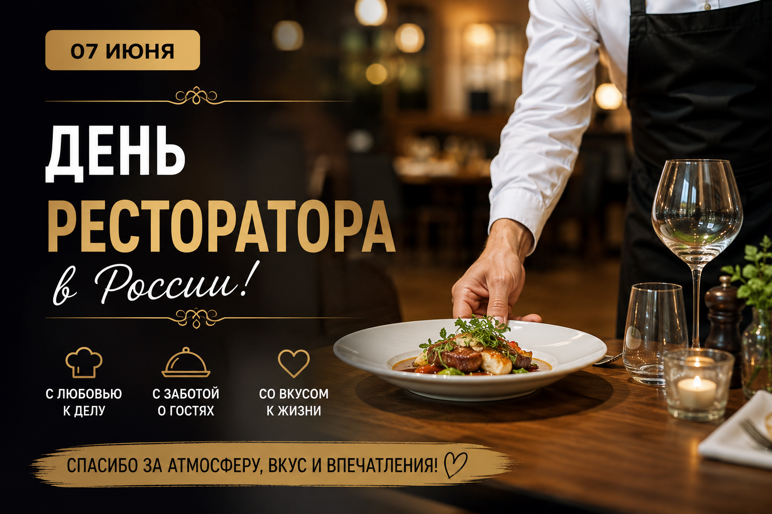 7 июня — День ресторатора в России 7 июня — День ресторатора в России
