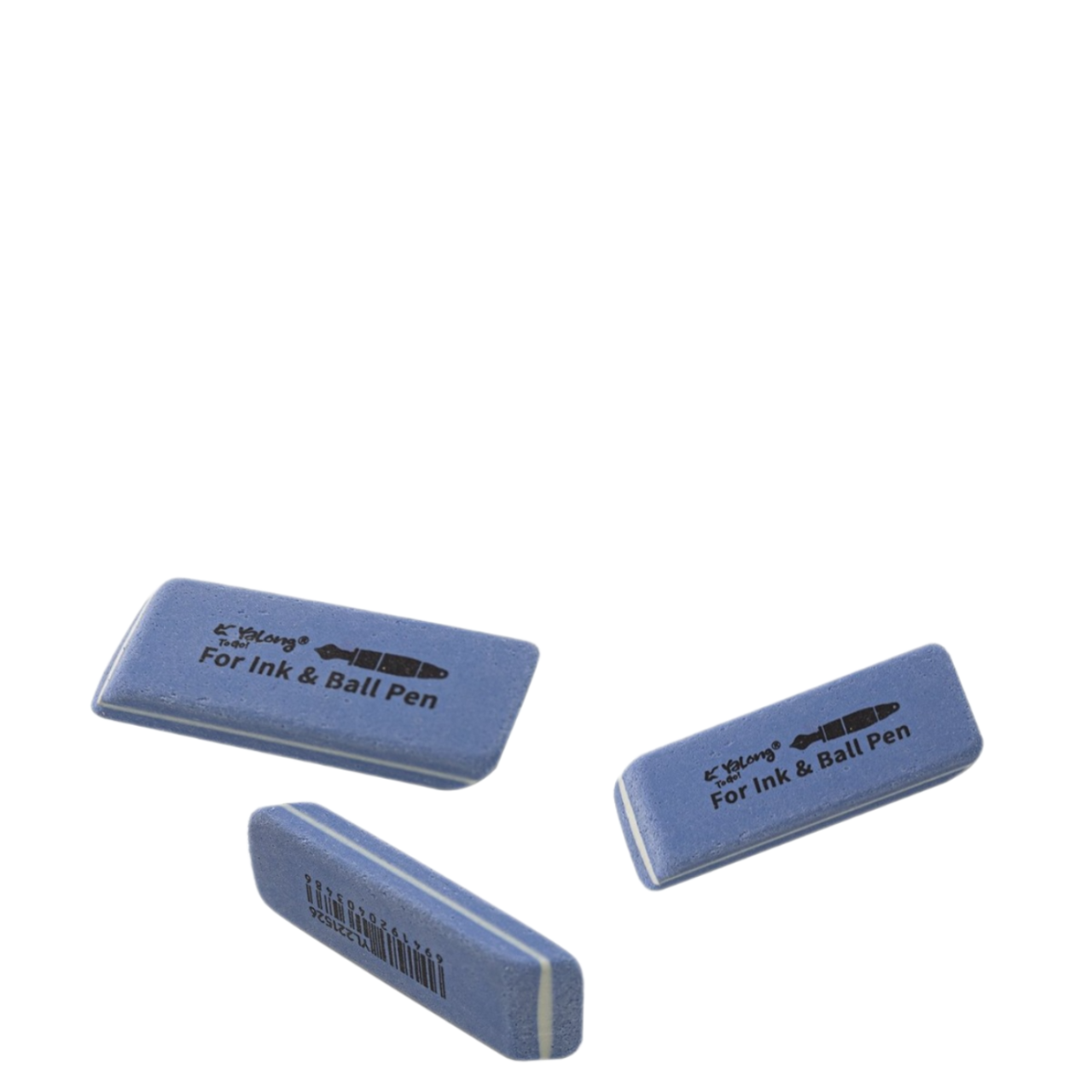 Ластик Yalong, прямоугольный скошенный, синий, 55*18*7мм, YL221526, 99959