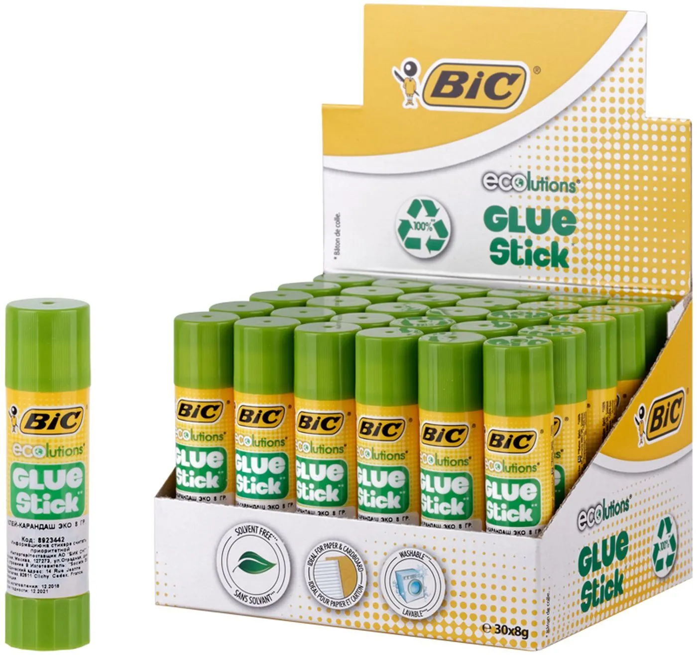 Клей-карандаш BIC ECOlutions 8 г, 105429