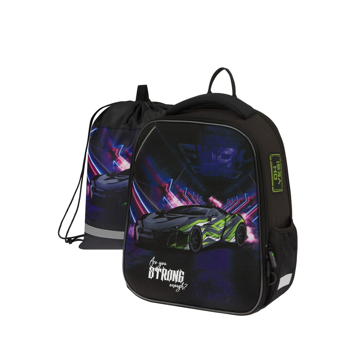 Ранец Berlingo Expert Mini "Fury road" 36*27*14см, 2 отделения, 2 кармана, анатом спинка, 349779