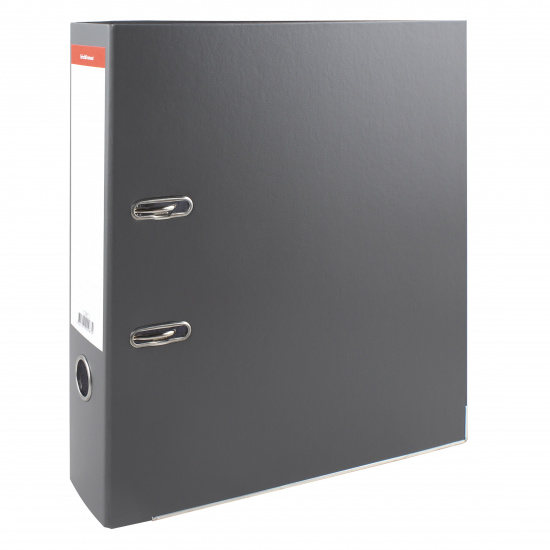 Сегрегатор А4 Klerk 50мм СЕРЫЙ ПВХ с карманом на корешке, 200027-15, 398327