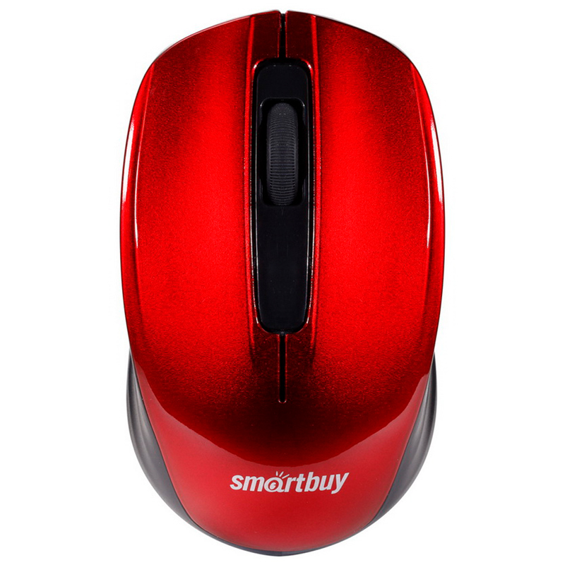 Мышь беспроводная Smartbuy ONE 332, красный, USB, 3btn+Roll, 321228