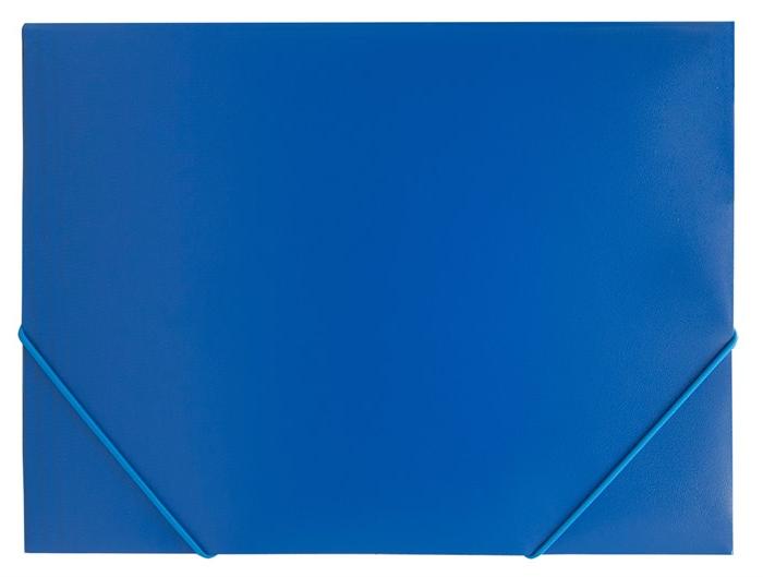 Папка на резинке КОНСУЛ А4, 500мкм, синяя, пластик, 0315