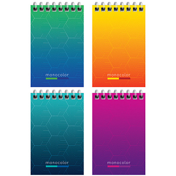 Блокнот А7 40л на гребне ArtSpace Моноколор Simple modern Б7к40гр_24228/276075