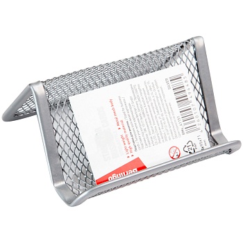 Подставка для визиток настольная Berlingo "Steel&Style", металл., серебр., 1/3, BMs_41151, 268970