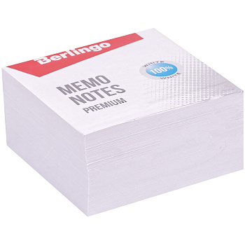 Блок для записи 9*9*4,5см Berlingo Premium 500л белый 100% белизна ZP8601/290212