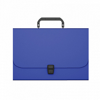 Портфель пластиковый ErichKrause Matt Classic, A4, синий 50435