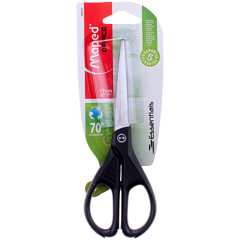 Ножницы 17см Maped "Essentials Green" европодвес, 213842/468010