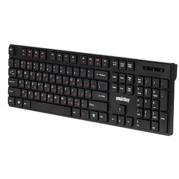 Клавиатура беспроводная Smartbuy ONE 238 мультимедийная USB черная SBK-238AG-K, 321291