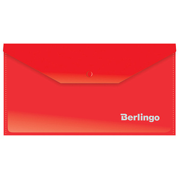 Папка-конверт на кнопке С6 Berlingo 180мкм, красная, AKk_06303, 1/125, 153947