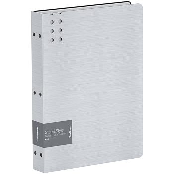 Папка 80 вклад Berlingo "Steel&Style", 45мм, 1800мкм, пластик (полифом), белая, 311444