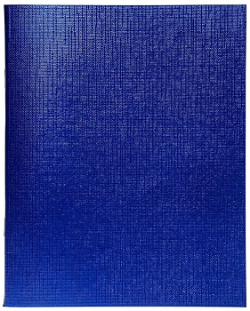 Тетрадь А5 48л клетка Hatber METALLIC бумвинил, синяя, 061255