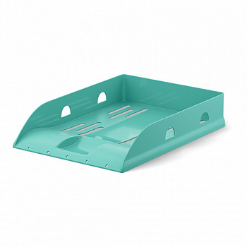Лоток д/бумаг горизонтальный ErichKrause Base Pastel Mint, мятный, 57941