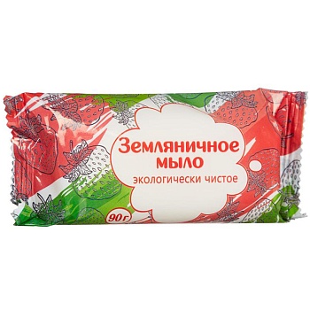 Мыло туалетное "Донагропродукт" Земляника 90гр флоу-пак 1/90 303248