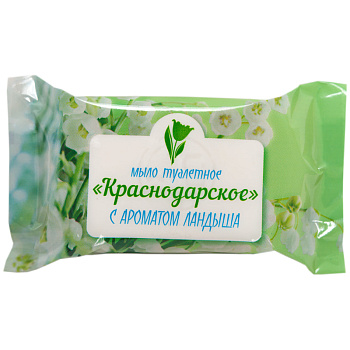 Мыло туалетное "Меридиан Краснодарское" Ландыш флоу-пак, "Весна", 100г,  1/66, 281622
