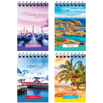 Блокнот А7 40л, на гребне ArtSpace "Путешествия. Travel the world", Б7к40гр_24234, 276078