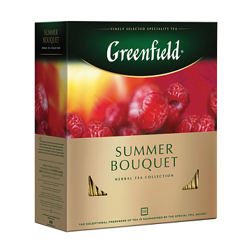 Чай GREENFIELD (Гринфилд) "Summer Bouquet", ("Летний букет"), фруктовый, 100 пак.х2 гр, 260723