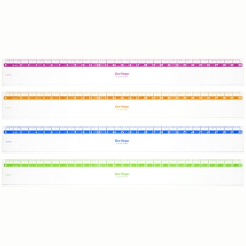 Линейка 30см Berlingo "Color" пластик прозрачная, 271113
