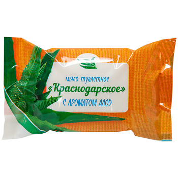 Мыло туалетное "Меридиан Краснодарское" Алоэ 100гр флоу-пак 1/66  281621