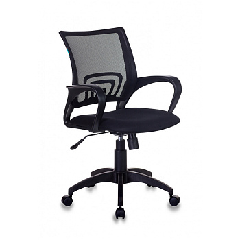 Кресло оператора Бюрократ CH-695N/SL/BLACK, PL, спн. сет. чер. TW-01, сид. ткань чер. TW-11, 321573