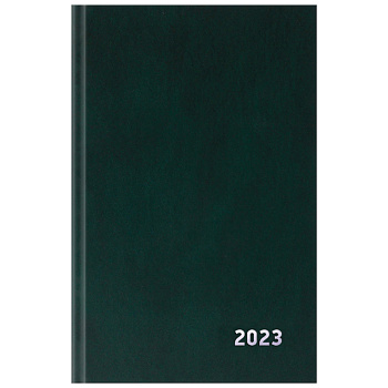 Ежедневник датир 2023г A5 OfficeSpace 168л бумвинил, зеленый, 337531