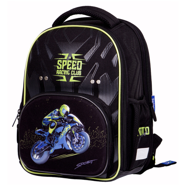 Ранец Berlingo Profi "Moto speed" 36*28*18см, 2 отделения, 4 кармана, анатомическая спинка, 297553