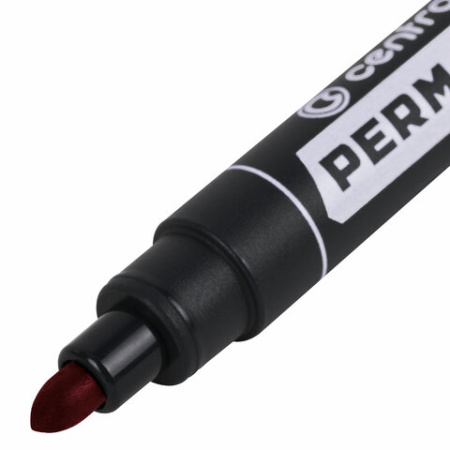 Маркер перманентный Centropen 8566 красный 2,5мм пулевидный 150062