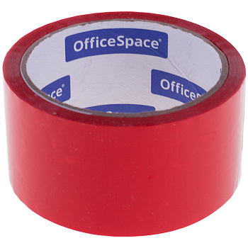 Клейкая лента 48мм*40м красная OfficeSpace 45мкм упаковочная КЛ_6288 1/36 212005