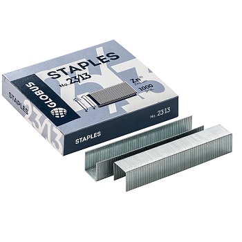 Скобы д/степлера №23/13 Globus, оцинкованные 1000шт, 323681 Скобы д/степлера №23/13 Globus, оцинкованные 1000шт, 323681