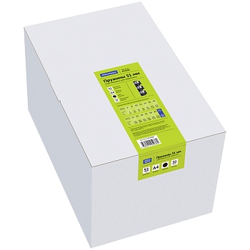 Пружины пластик D=51мм OfficeSpace, черный, (КОМПЛЕКТ 50шт), РС7038, 222478