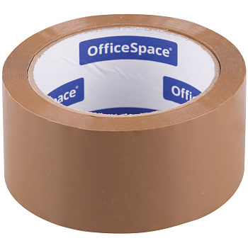 Клейкая лента 48мм*66м OfficeSpace, 45мкм, темная, упаковочная, ШК КЛ_18607, 255777