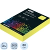 Бумага цветная Attache A4, 80гр/м, 500л, желтый интенсив, 1/5, 1591468