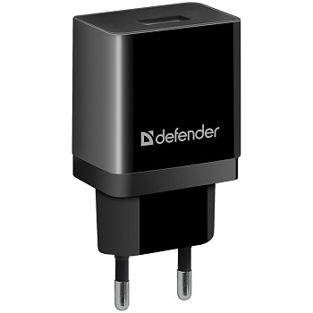 Зарядное устройство сетевое Defender EPA-10, 1хUSB, 2.1А output, пакет, черный, 83572, 297721