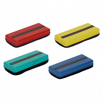 Губка (стиратель) для маркерных досок КОКОС 60*140мм, ассорти, 170355