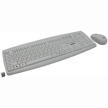 Клавиатура + мышь (комплект беспроводной) Smartbuy SBC-212332AG-W, цвет белый, 263899