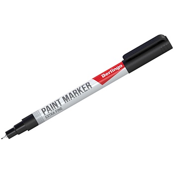Маркер-краска Berlingo 1мм черная нитро-основа, BMk_02301, 1/12, 279786