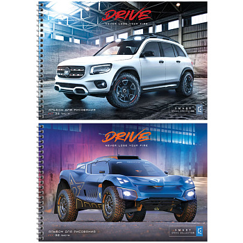 Альбом для рисования 32л А4 на гребне ArtSpace Авто.Drive, 1/36, А32спЭ_44456, 335567