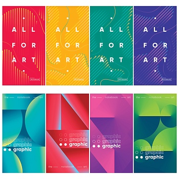 Блокнот А6 48л. на скрепке, ArtSpace "Mono-trend. Микс", Б6к48_40834, 328450