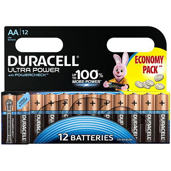 Батарейка DURACELL UltraPower AA (LR06) алкалиновая, пальчиковая 12BL, 1/12, 271540