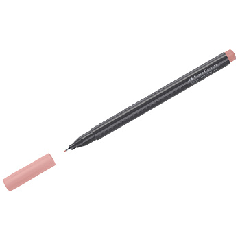 Ручка капиллярная Faber-Castell "Grip Finepen" 0,4мм темная телесная, трехгр., 151653, 290098