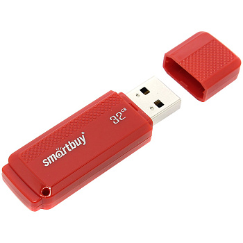Память 32Gb, Smart Buy "Dock" , USB 2.0 Flash Drive, красный, SB32GBDK-R, 244814