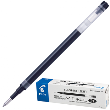Стержень роллер PILOT BLS-VB5RT, 111мм, толщина письма 0,25мм, (к руч.141830), черный,170255