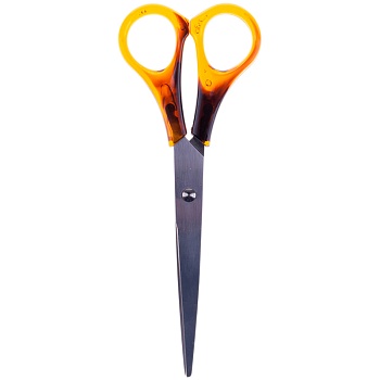 Ножницы 20см OfficeSpace ручки под янтарь, ПВХ чехол с европодвесом, S200_1817, 180162