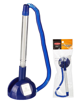 Ручка настольная Beifa на липучке 8863 синий корпус, 50719