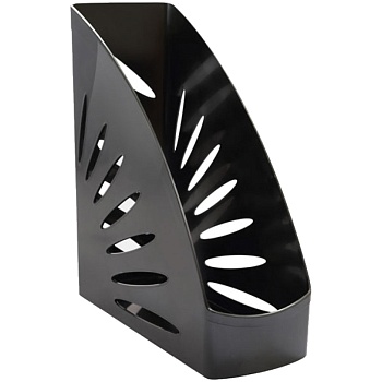 Лоток д/бумаг вертикальный СТАММ, "Тропик", черный, ЛТ350, 1/10, 218114