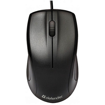 Мышь проводная Defender Optimum MB-150 PS/2, черный, 2btn+Roll, 206873/52150